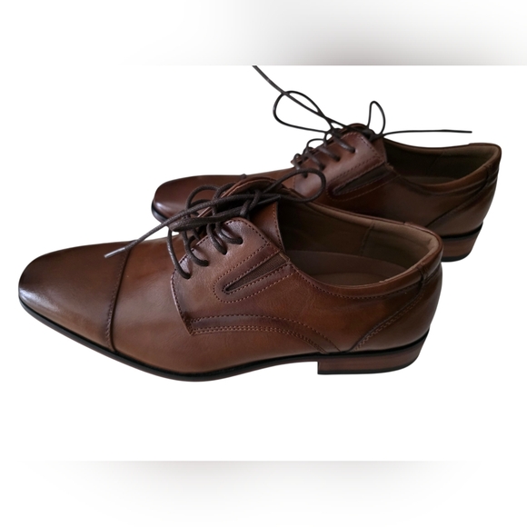 Guess Sulai Faux Leather Loafers Shoes Men's Dark Natural Size 7.5 - Picture 6 of 10